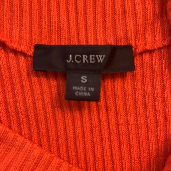 J. Crew Orange Knit Shell Size Small - Picture 6 of 7